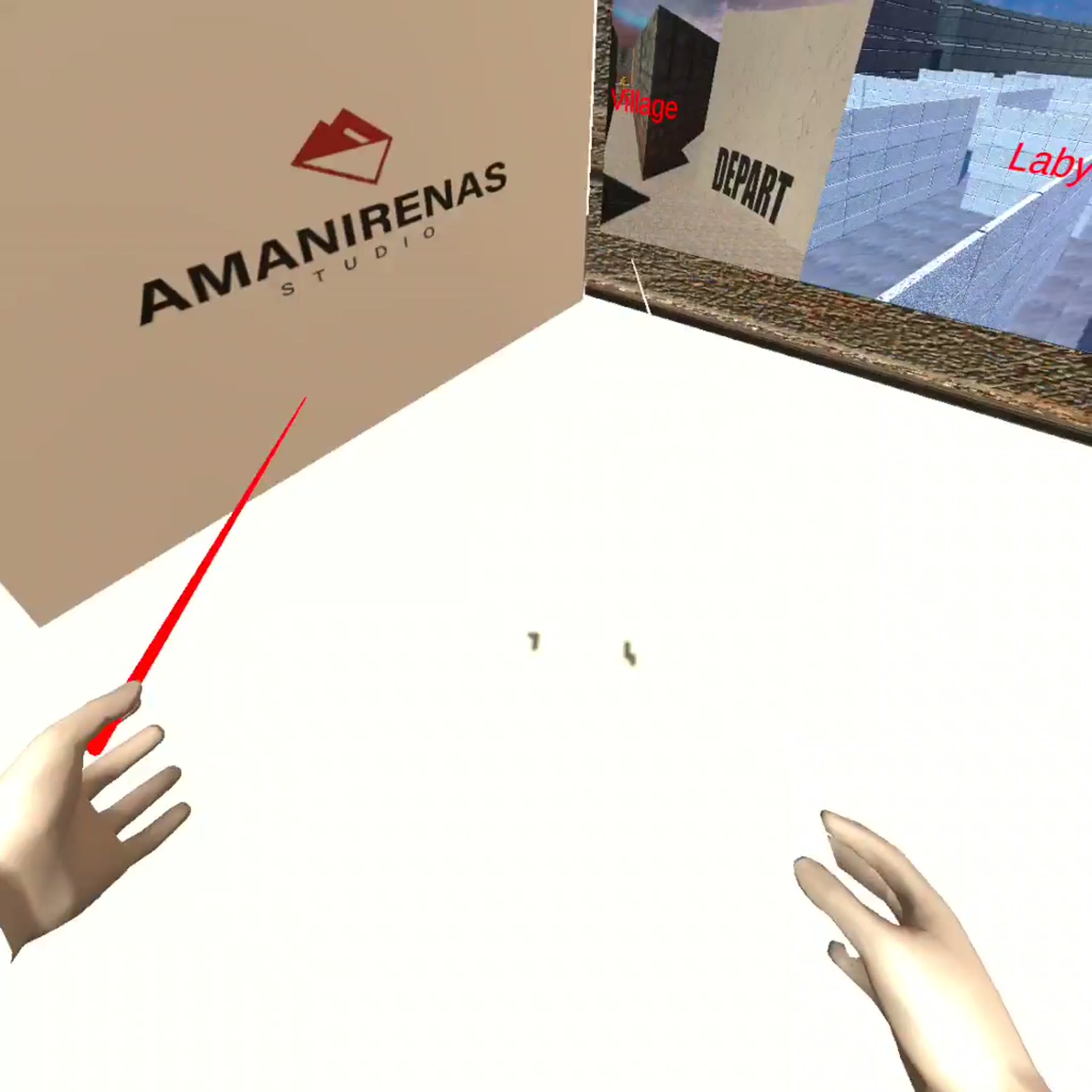 Entrée VR incarnée issue du prototype Langa Bouri.