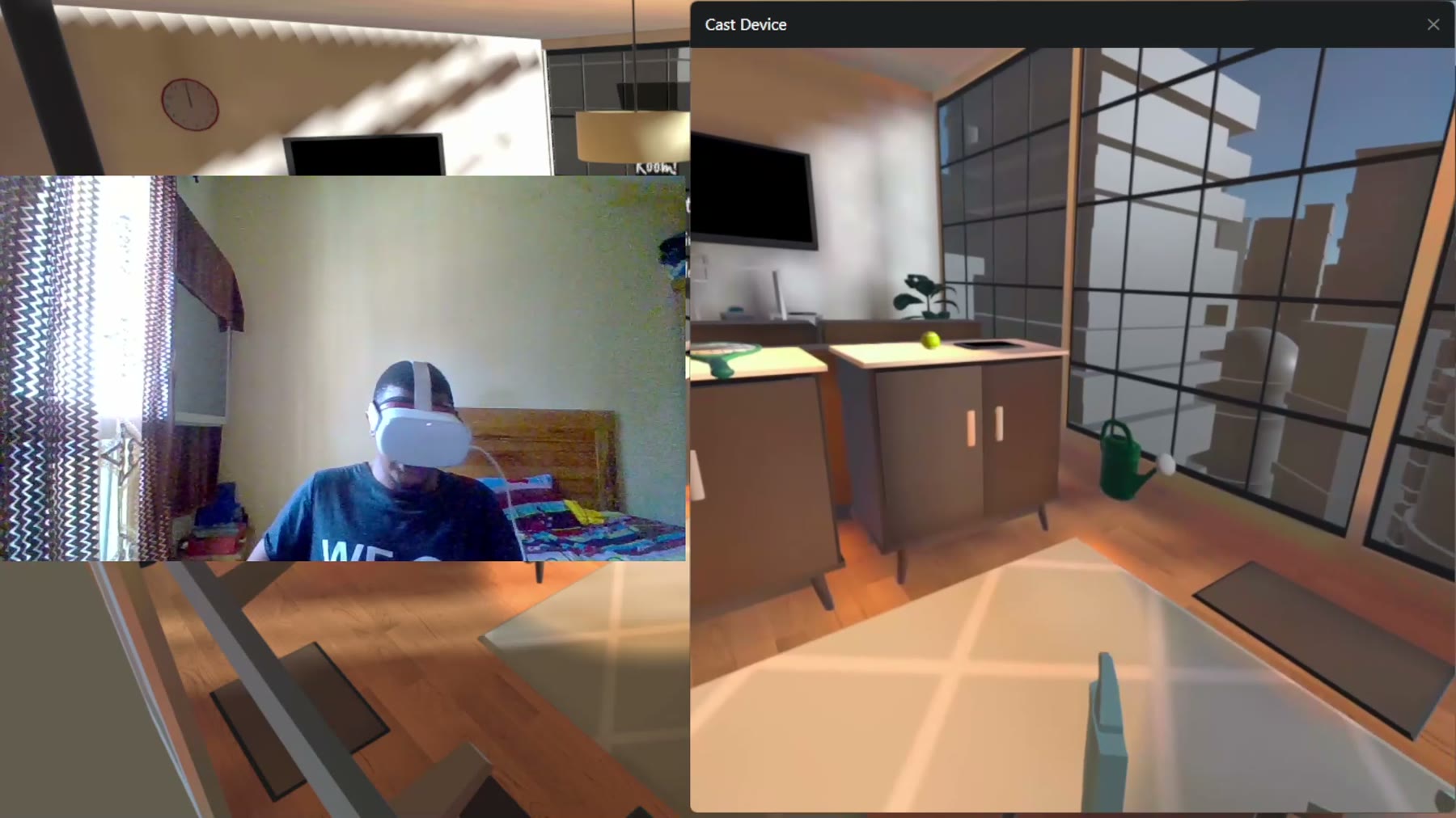 Scène intérieure issue d’un prototype VR Room.